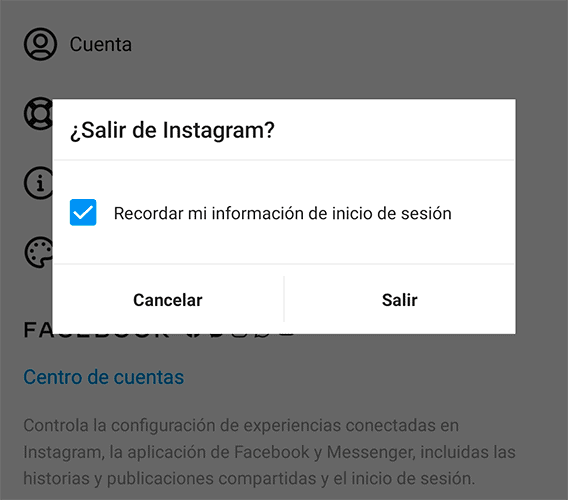 Recuperar cuenta instagram pirateada - Recordar información de inicio de sesión